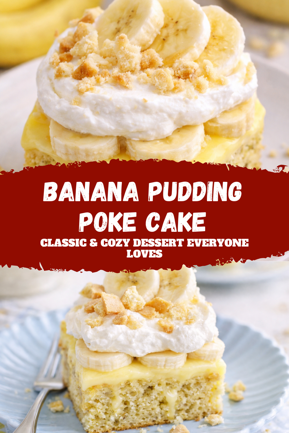 Banana Pudding Poke Cake - 3 Thumbnail