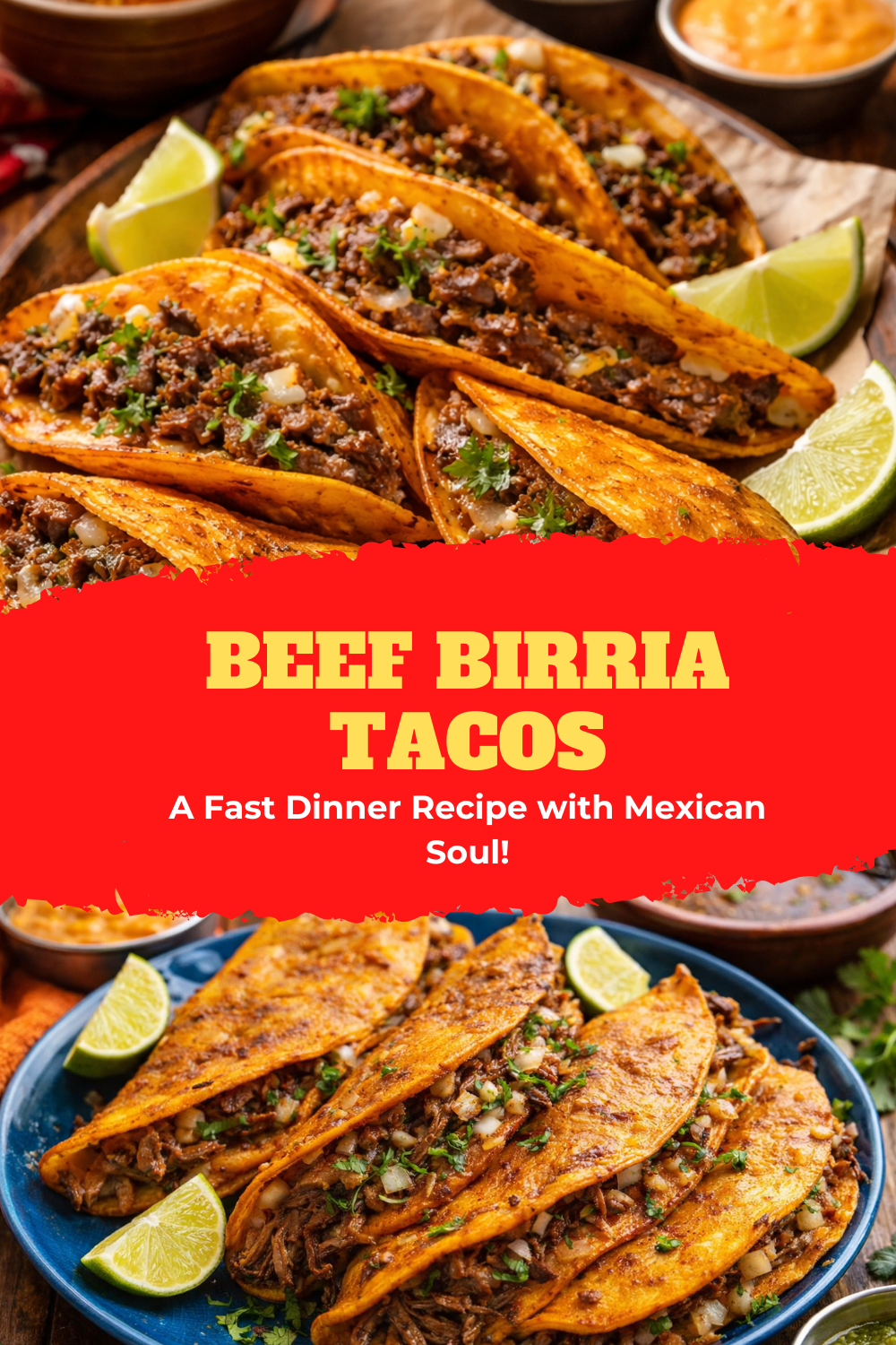 Beef Birria Tacos – A Fast Dinner Recipe with Mexican Soul Thumbnail