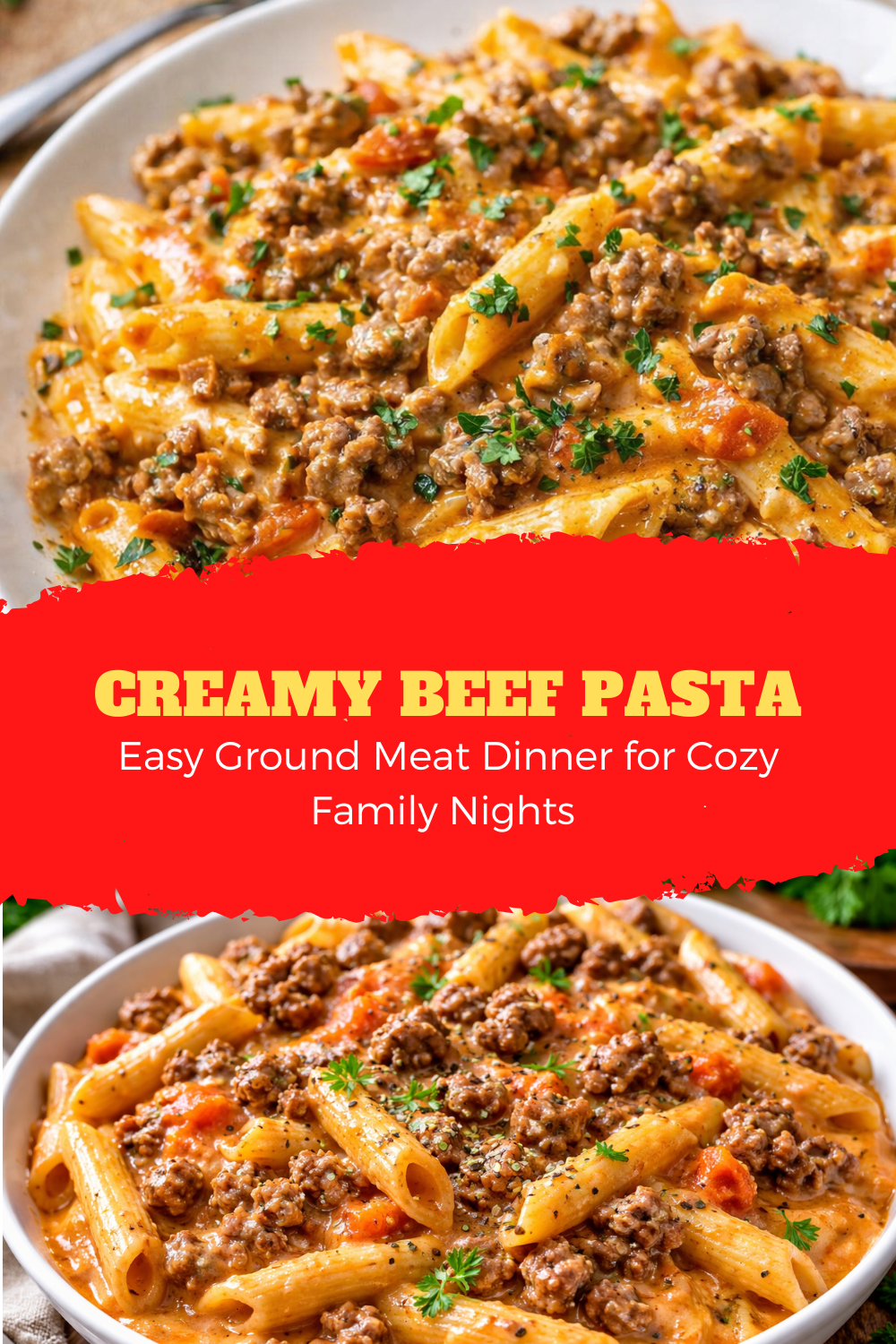 Creamy Beef Pasta: Easy Ground Meat Dinner for Cozy Family Nights! Thumbnail