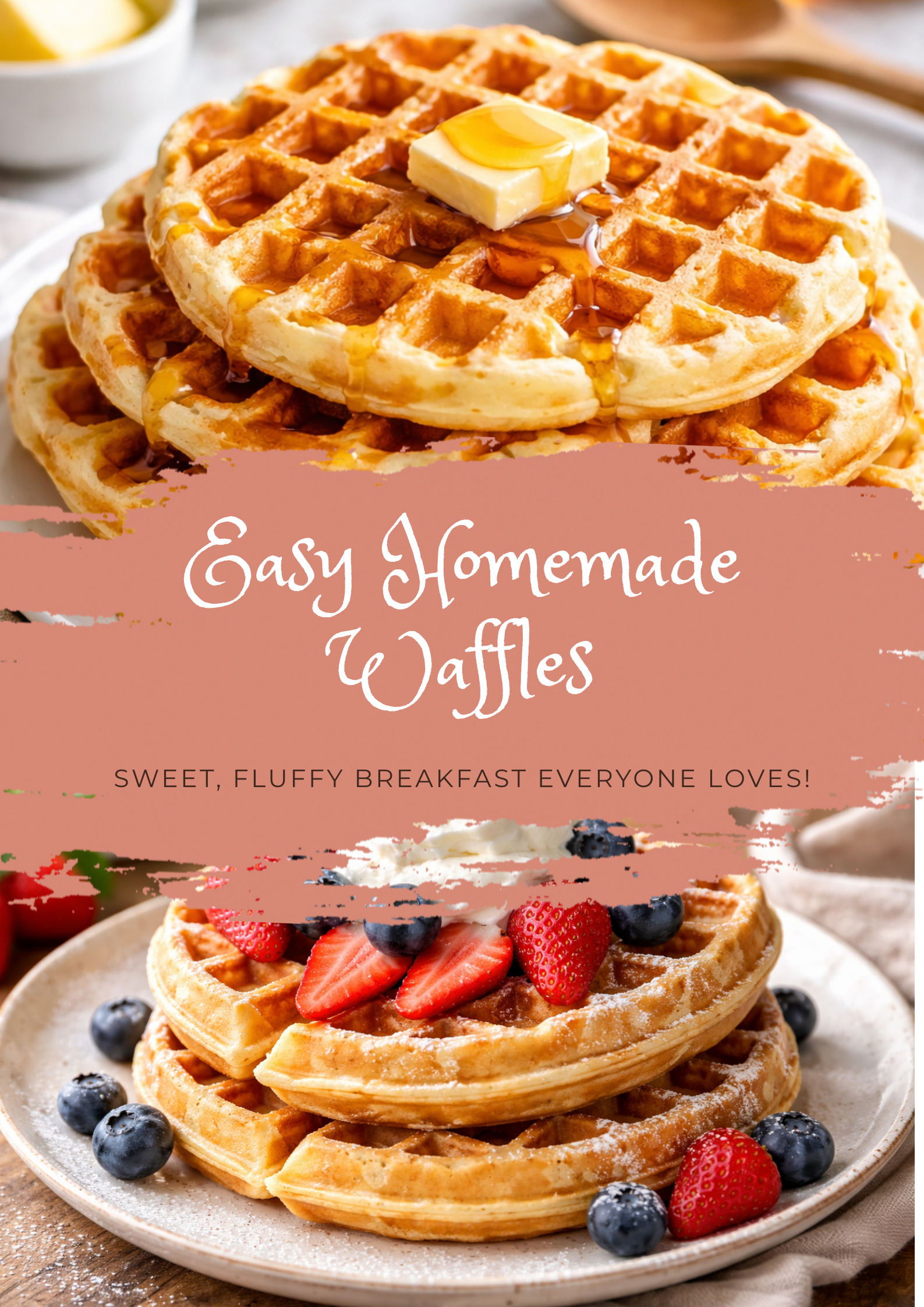 Easy Homemade Waffle Recipe Sweet, Fluffy Breakfast Everyone Loves-thumbnail