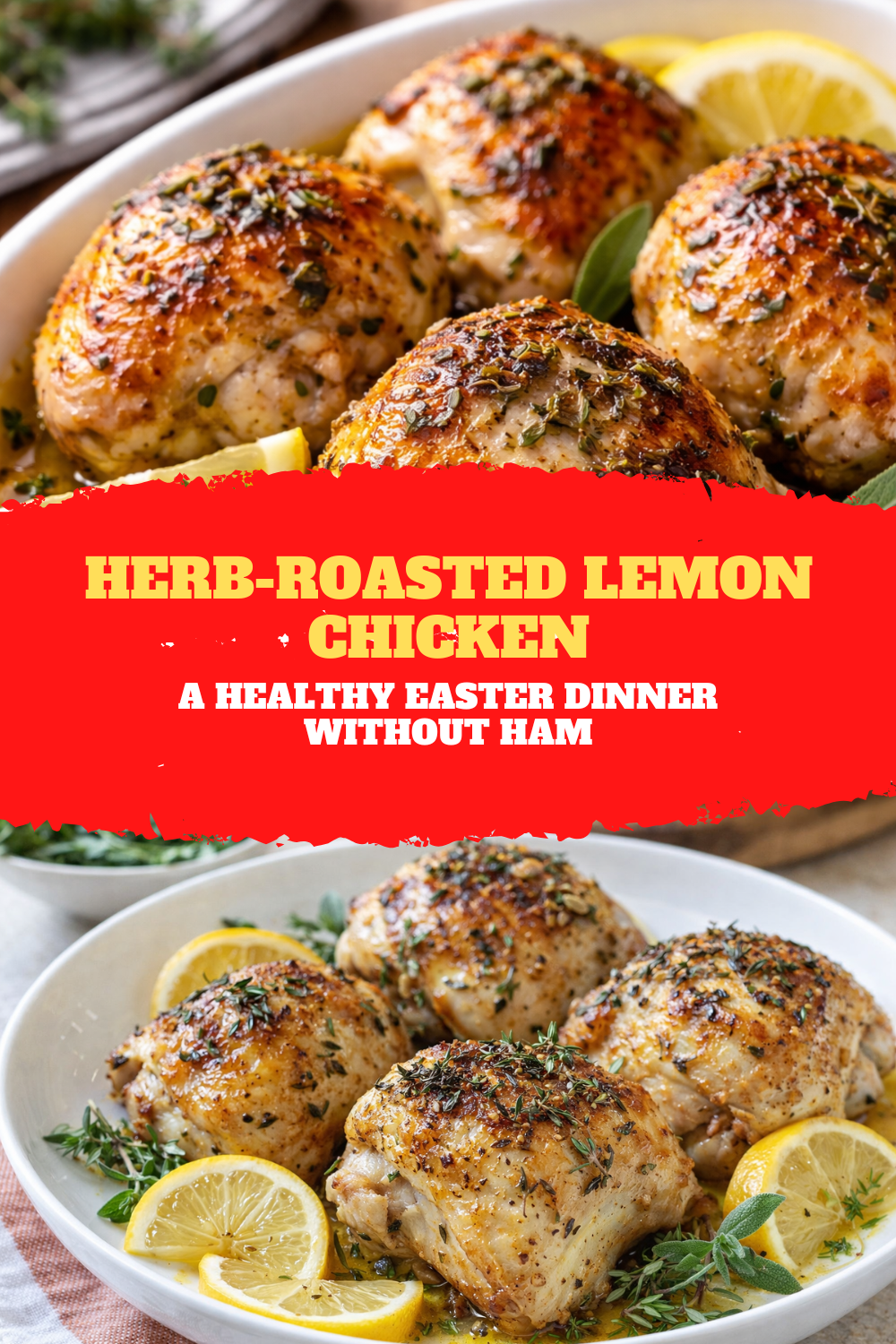 Herb-Roasted Lemon Chicken: A Healthy Easter Dinner Without Ham Thumbnail