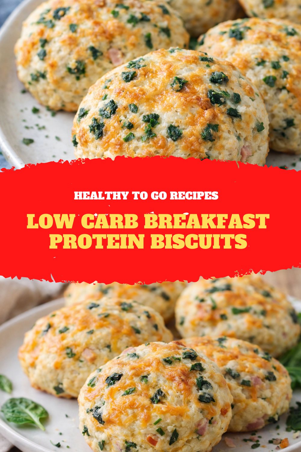 Low Carb Breakfast Protein Biscuits – Healthy To Go Recipes Thumbnail