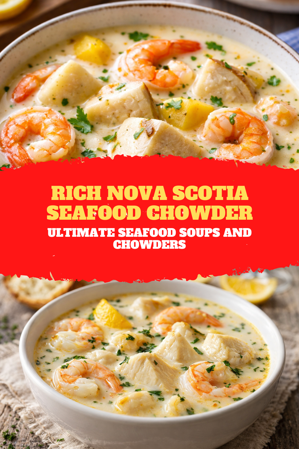 Rich Nova Scotia Seafood Chowder | Ultimate Seafood Soups and Chowders Thumbnail