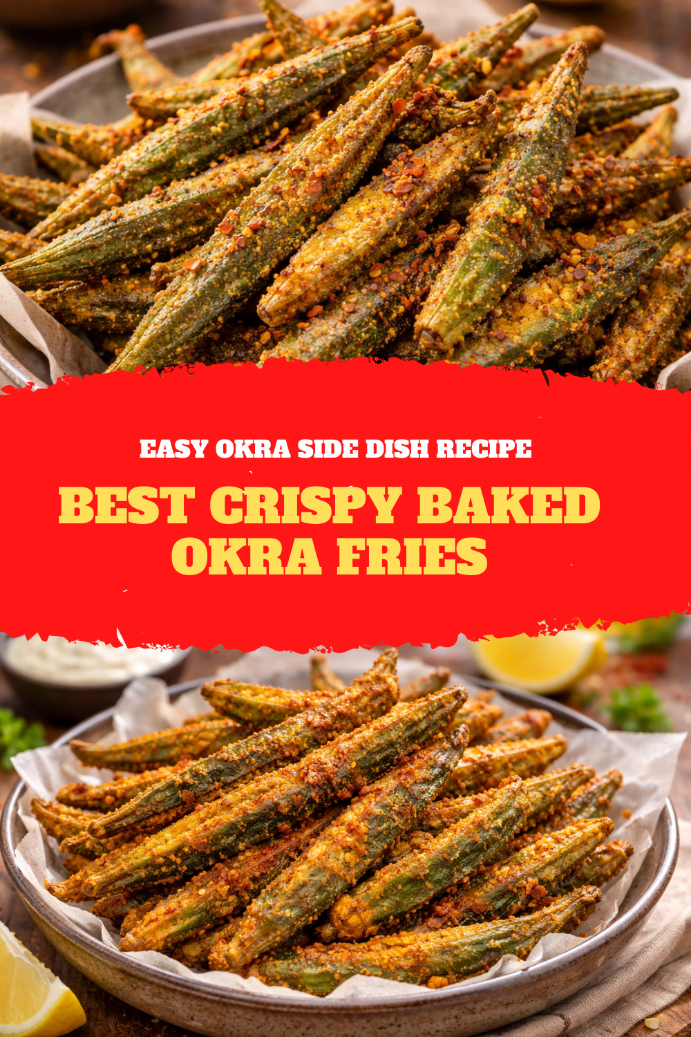 Best Crispy Baked Okra Fries – Easy Okra Side Dish Recipe Thumbnail