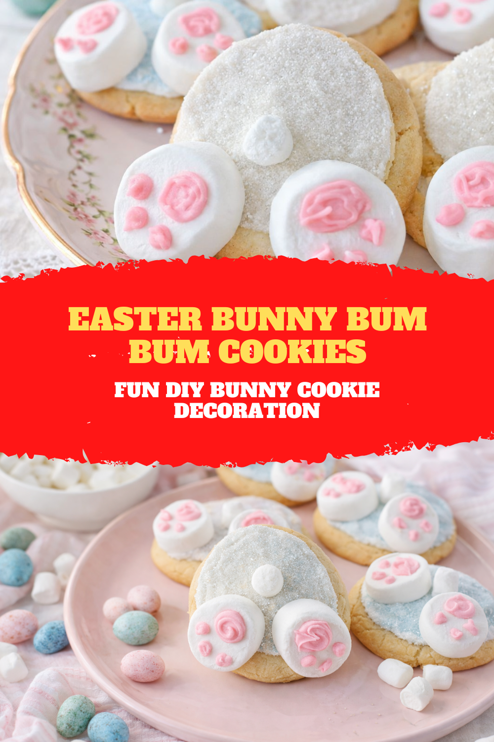Easter Bunny Bum Bum Cookies – Fun DIY Bunny Cookie Decoration Thumbnail