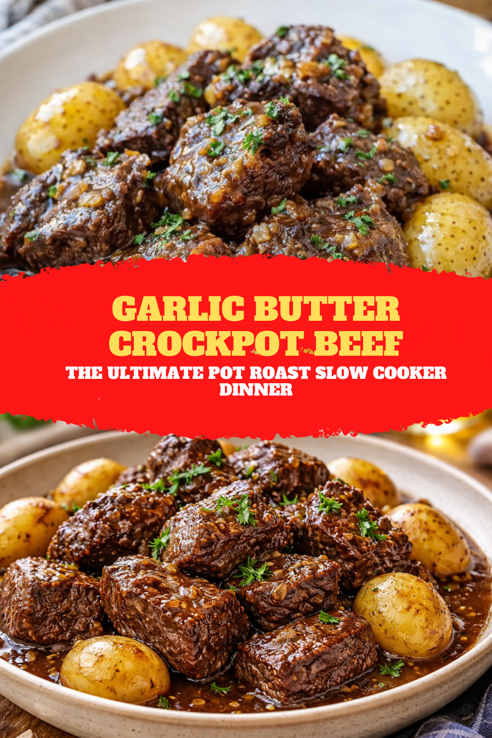 Garlic Butter Crockpot Beef – The Ultimate Pot Roast Slow Cooker Dinner Thumbnail