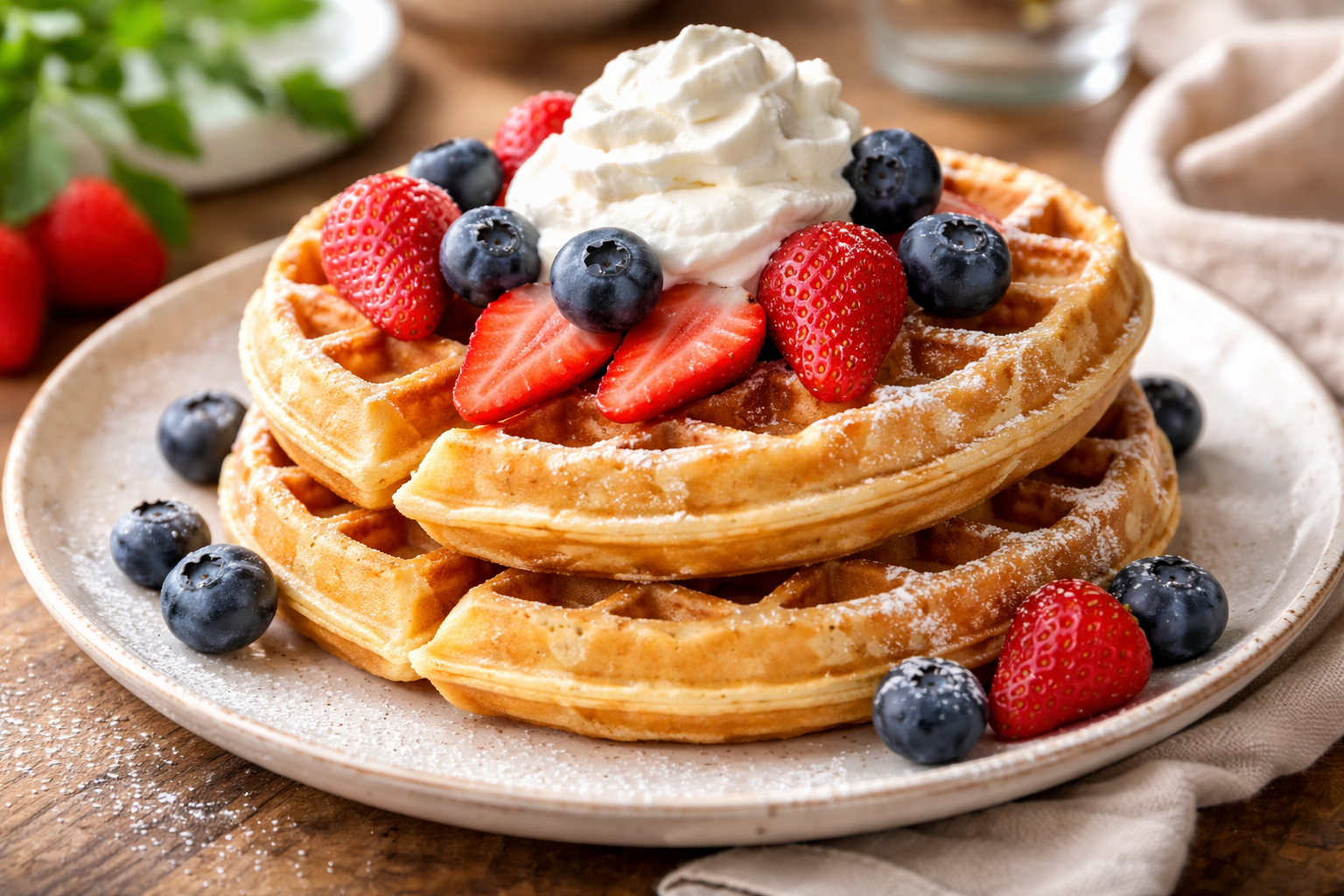 Easy Homemade Waffle Recipe Sweet, Fluffy Breakfast Everyone Loves-thumbnail