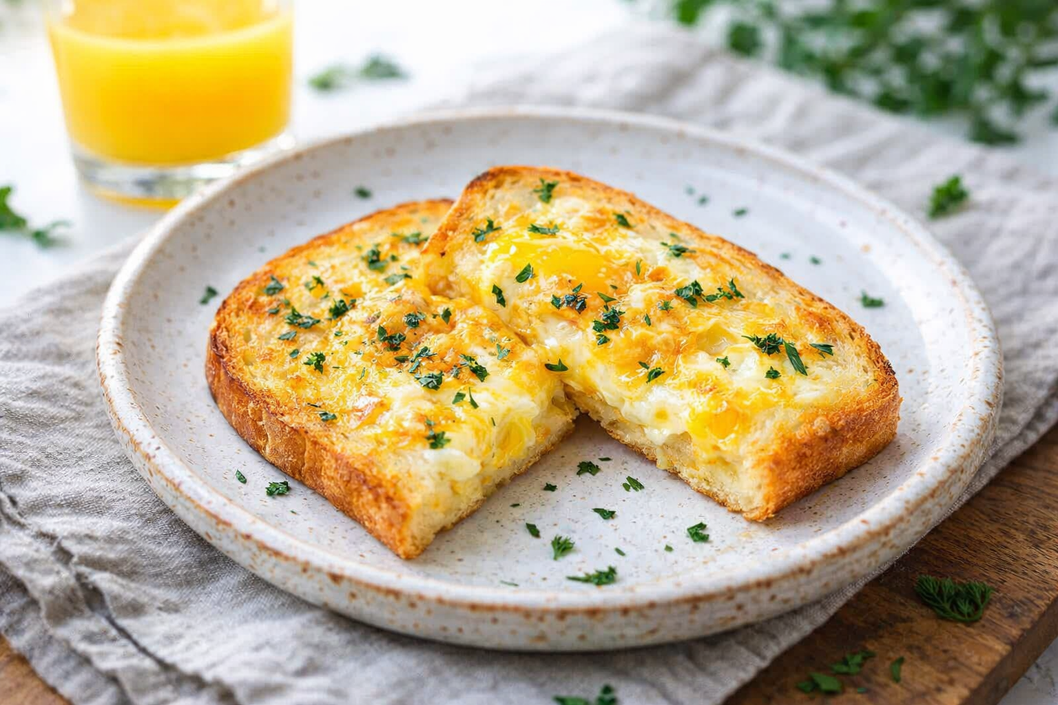 Easy-Peasy Cheesy Egg Toast Thumbnail