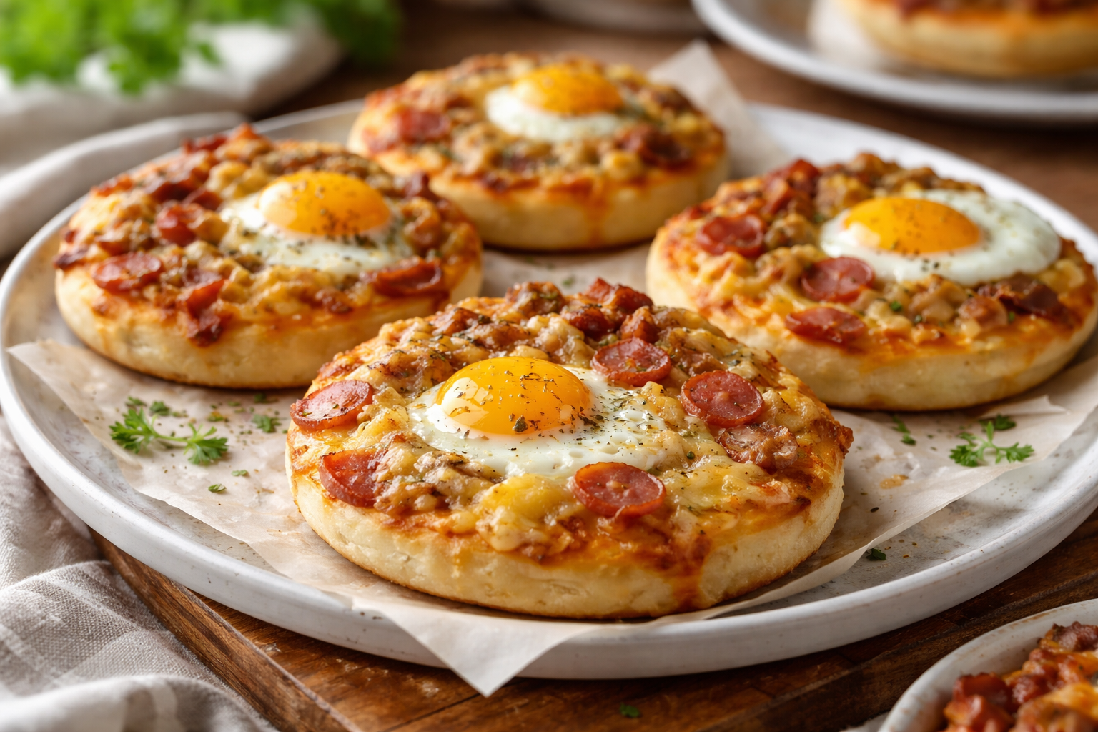 English Muffins Breakfast Pizza Thumbnail