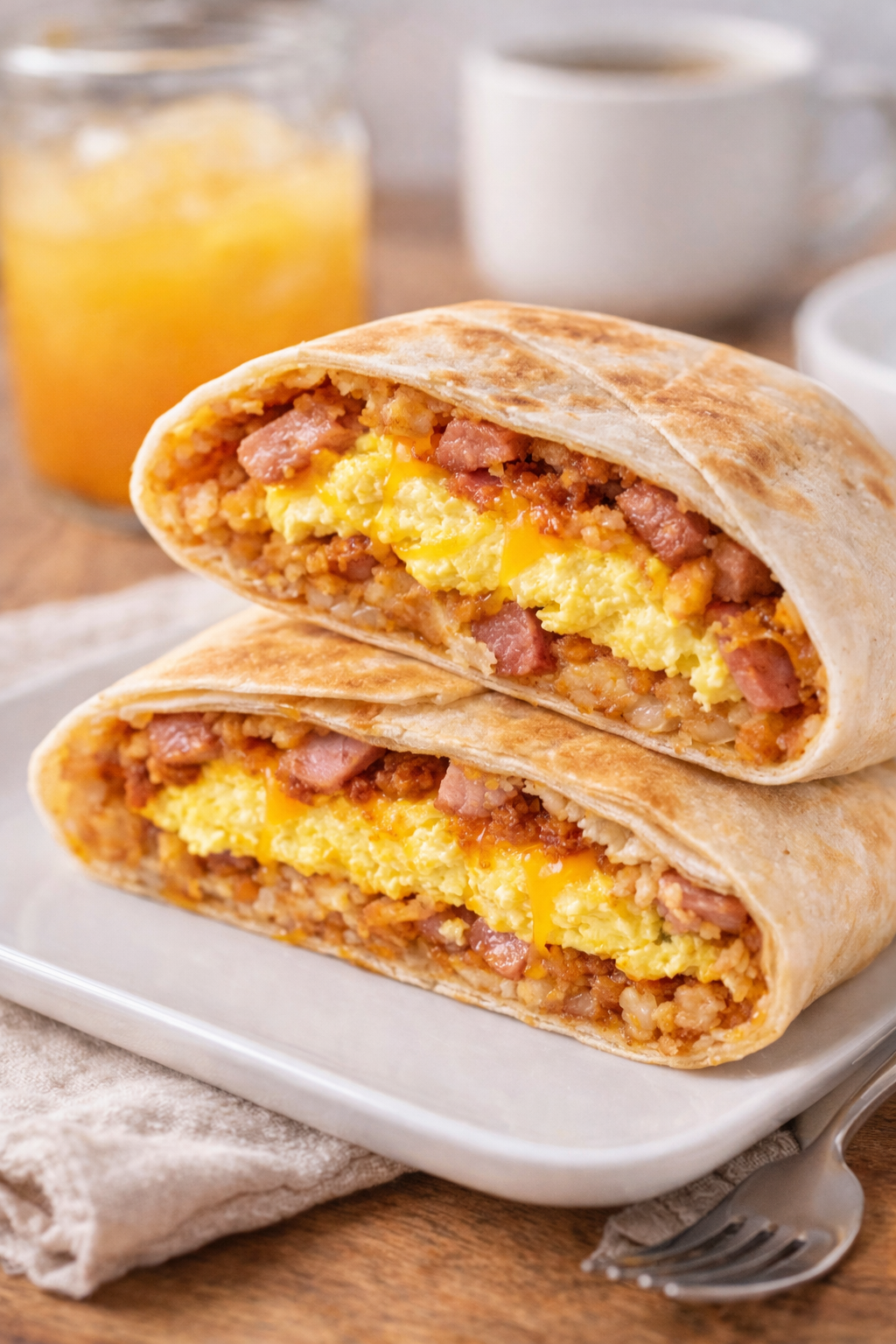 Ham and Egg Breakfast Burrito Crunch Wrap – Quick & Budget-Friendly Thumbnail