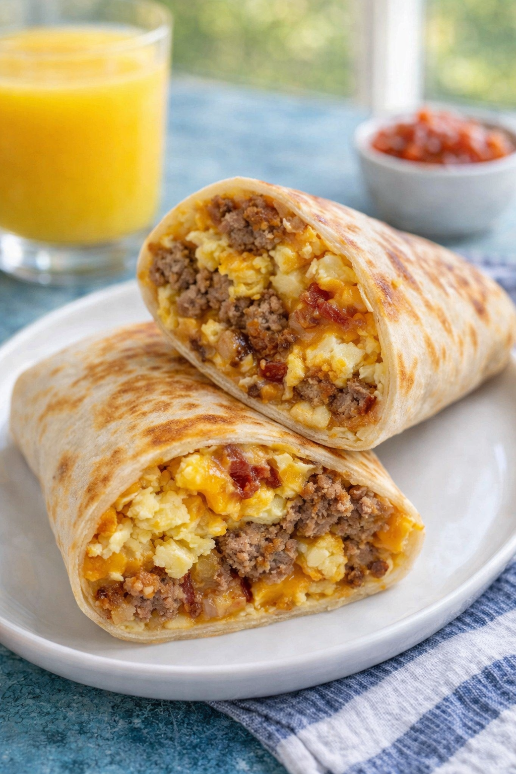 Freezer Breakfast Burritos – Easy Breakfast Ideas Prep for the Whole Week Thumbnail