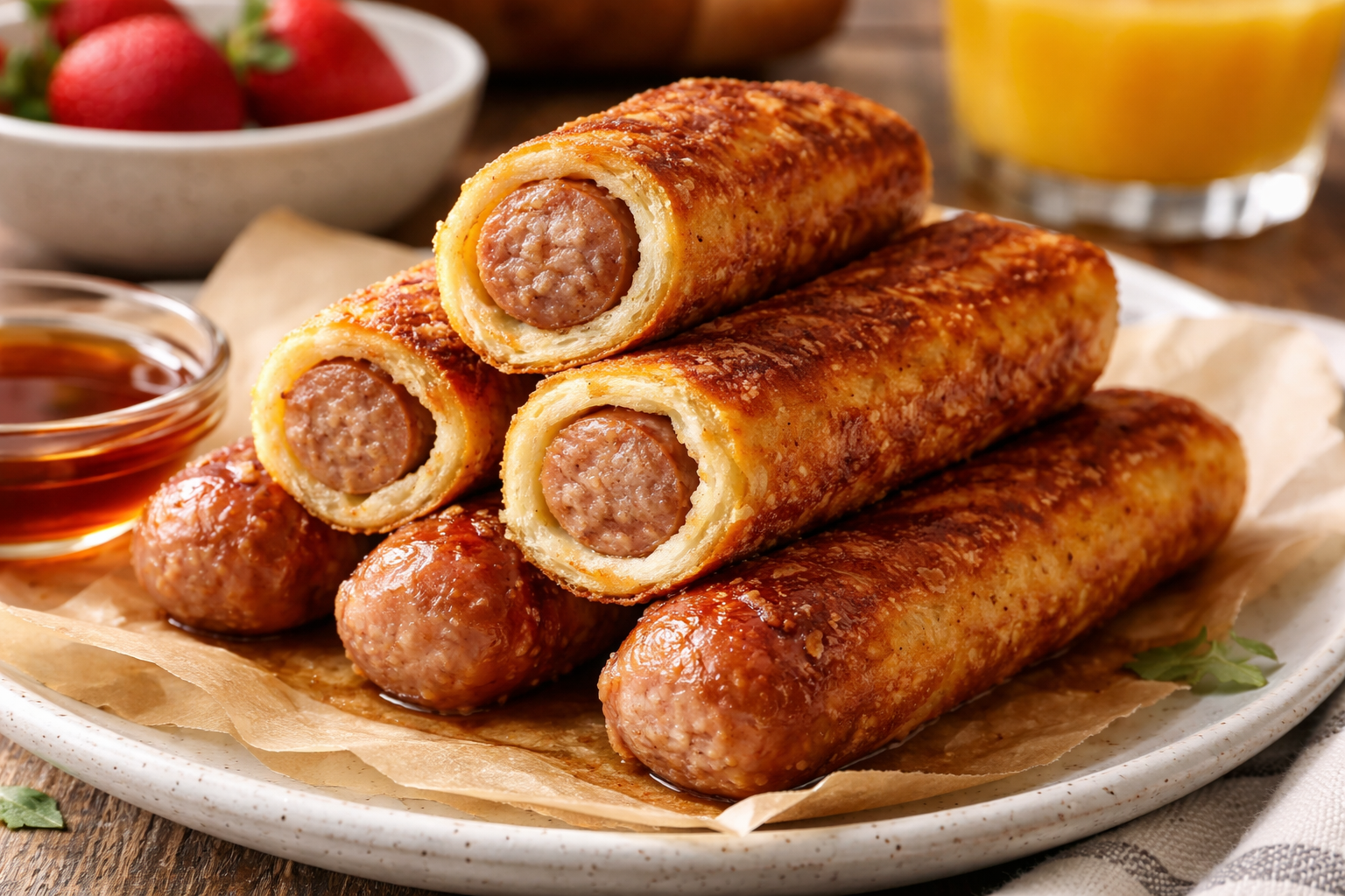 Easy Sausage French Toast Roll-Ups – Fancy Breakfast Ideas Made Simple Thumbnail
