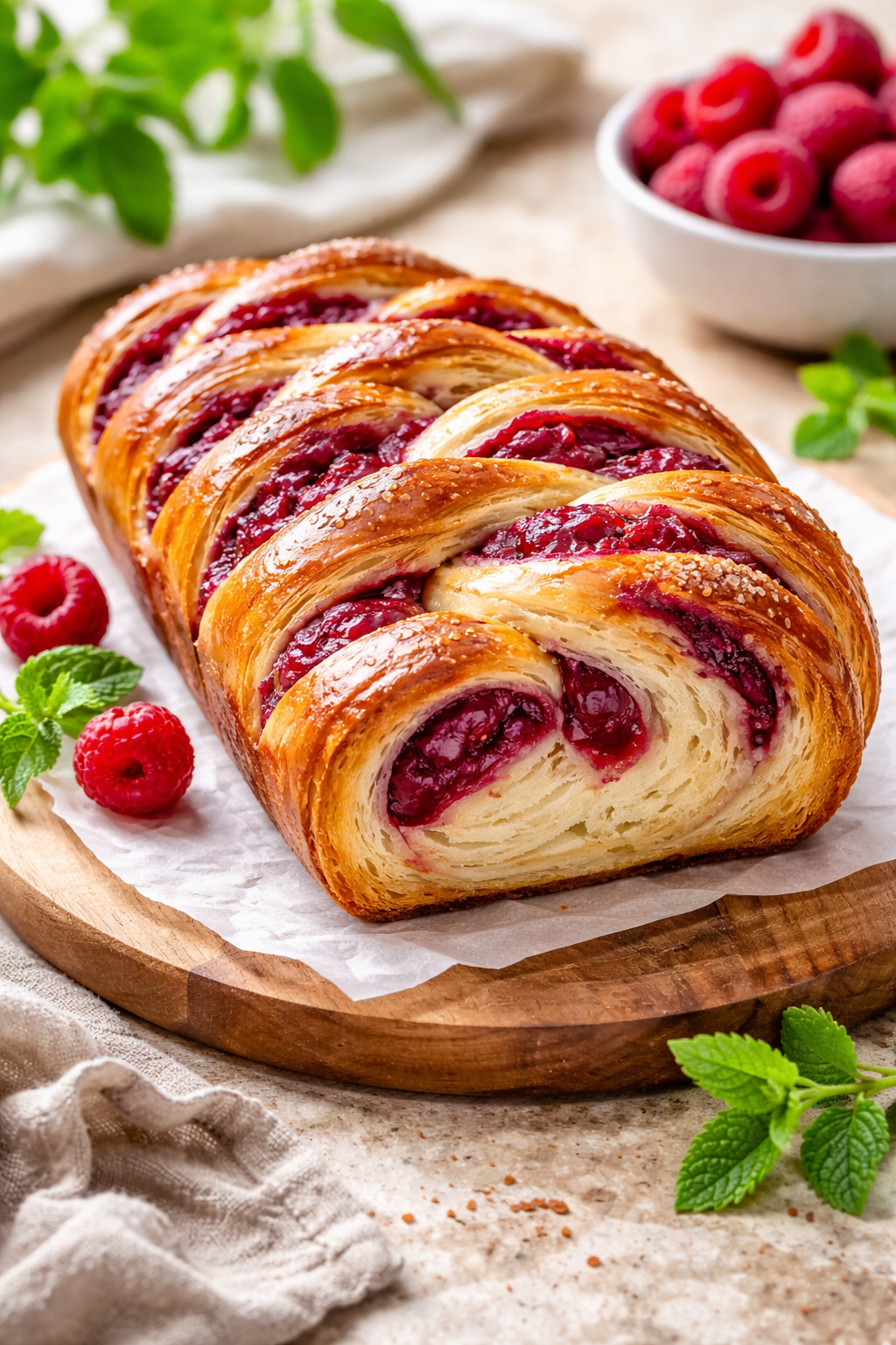 Raspberry Swirl Brioche Loaf – Sweet Homemade Bread You’ll Love Thumbnail