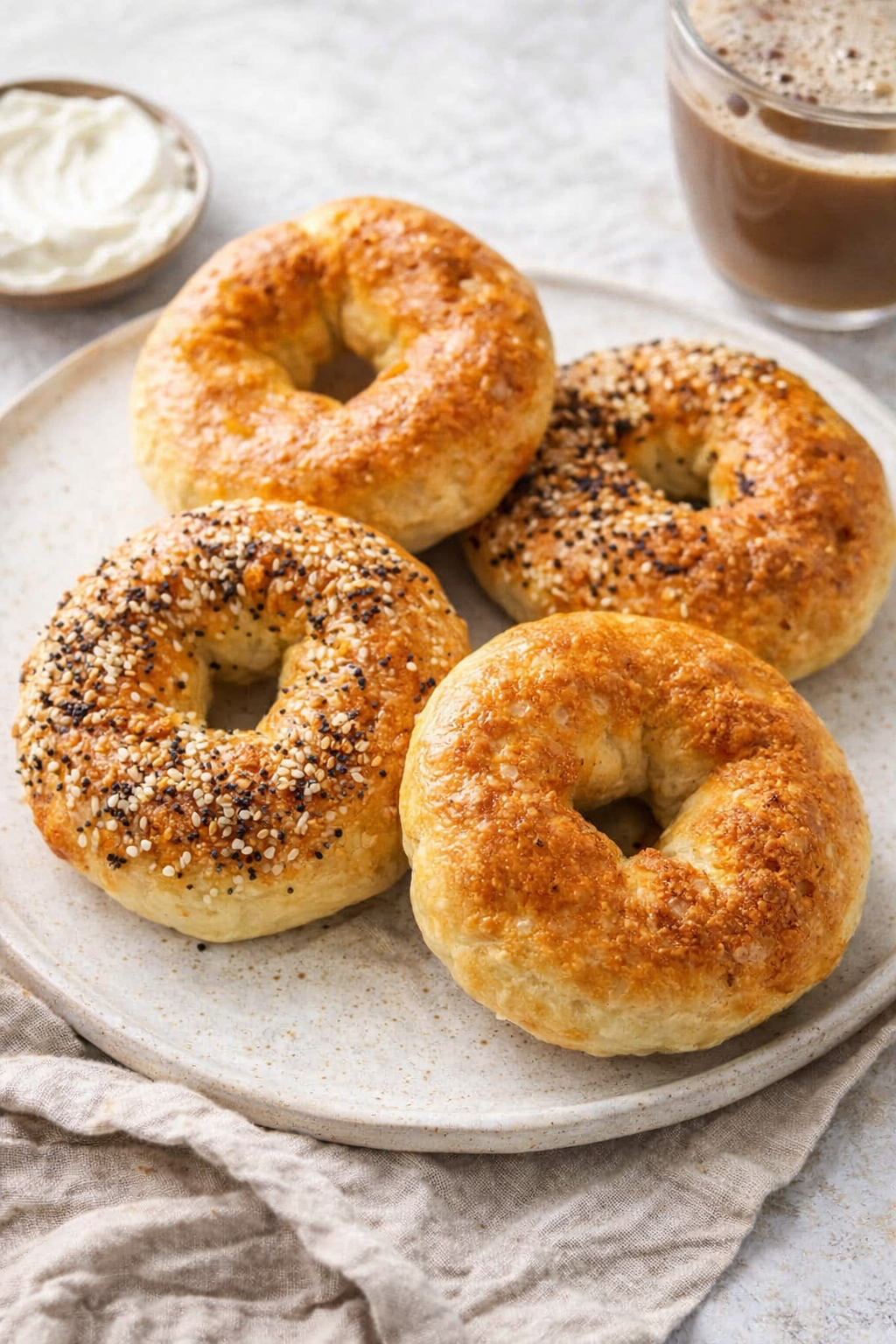 3 Ingredient Cottage Cheese Bagels – Healthy High Protein Bagel Recipe Thumbnail