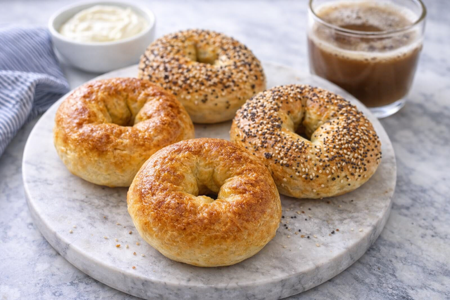 3 Ingredient Cottage Cheese Bagels – Healthy High Protein Bagel Recipe Thumbnail