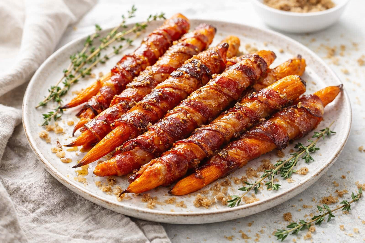 Baked Maple Bacon Carrots – Sweet, Smoky, and Irresistible Thumbnail