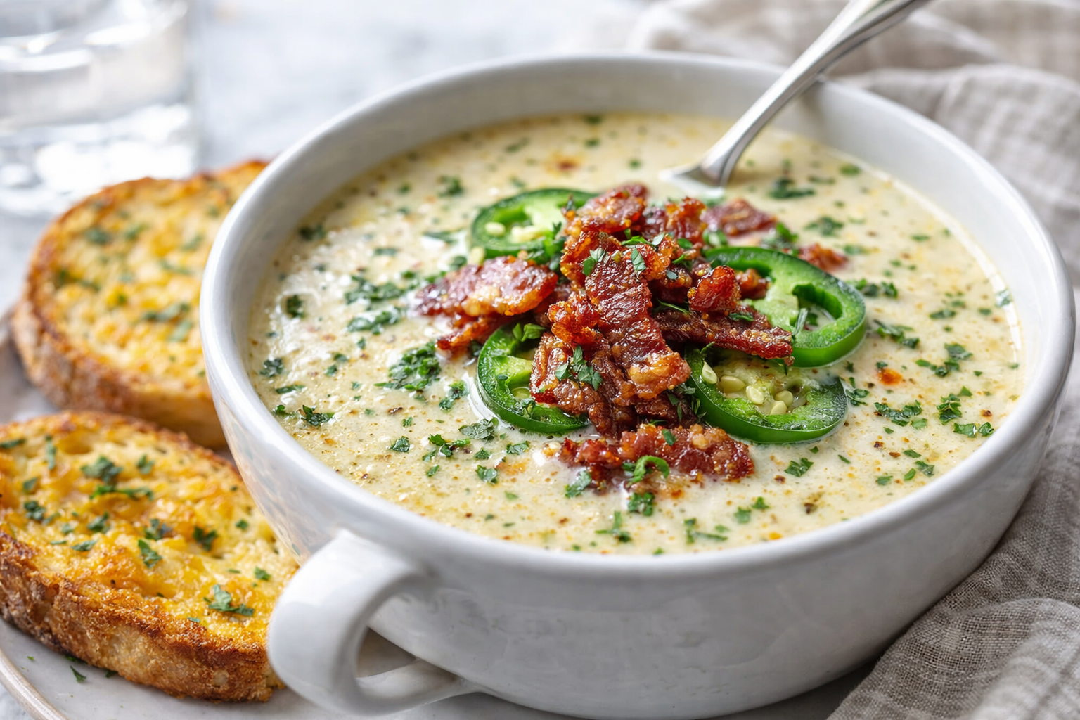 Jalapeño Popper Soup with Bacon – Cozy, Cheesy, and Irresistible Thumbnail