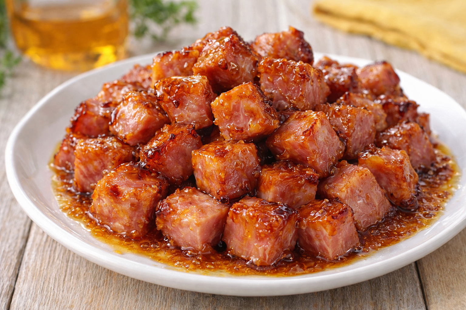 Baked Honey Ham Bites – Simple Spiral Ham Appetizer Idea Thumbnail