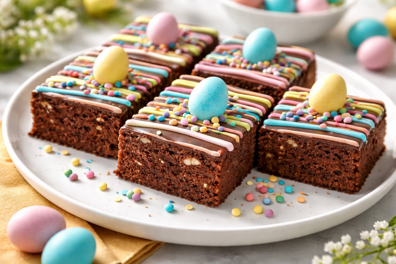 Chewy Easter Brownies - 1 Thumbnail