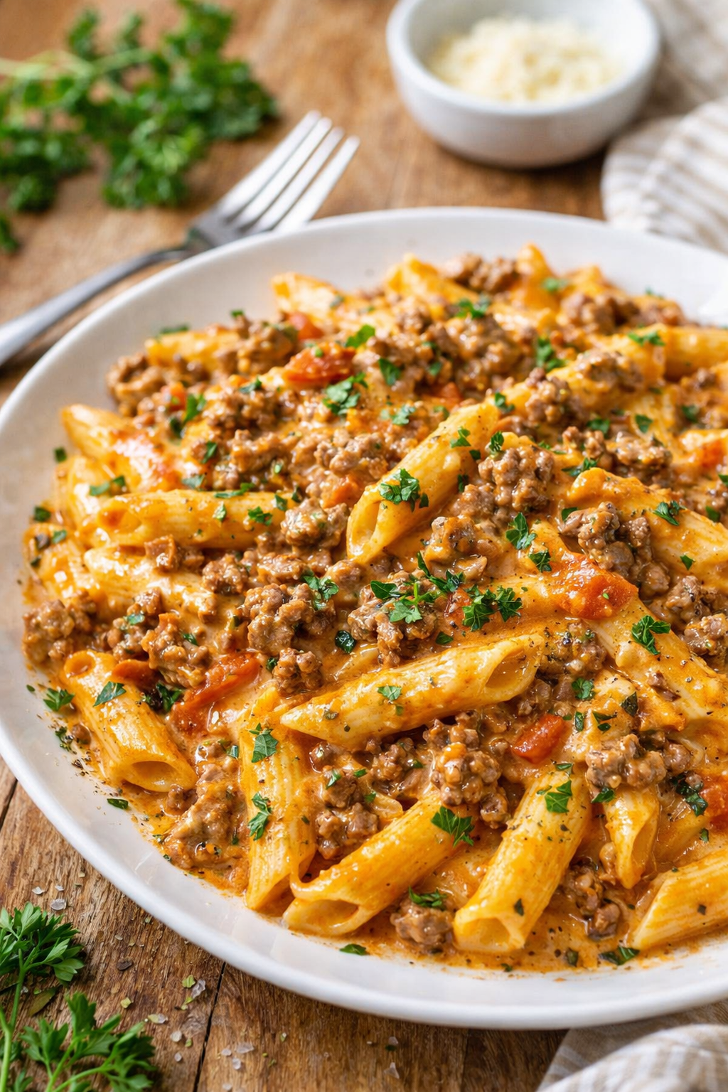 Creamy Beef Pasta: Easy Ground Meat Dinner for Cozy Family Nights! Thumbnail