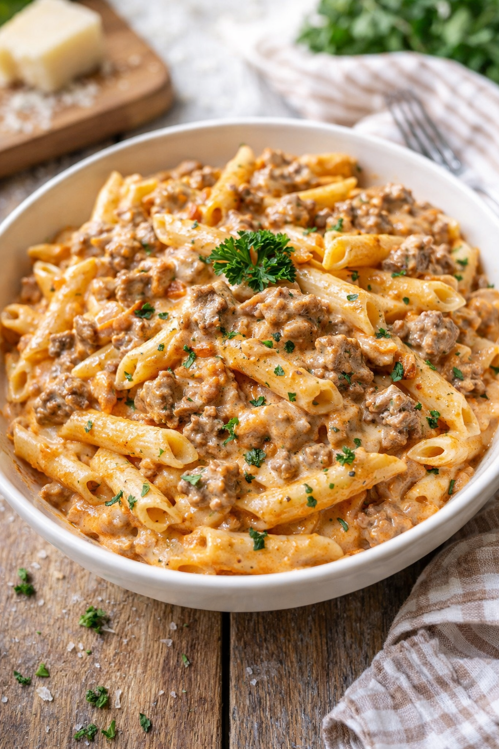 Creamy Beef Pasta Recipe Simple Supper Idea With Ground Beef Everyone Loves-thumbnail