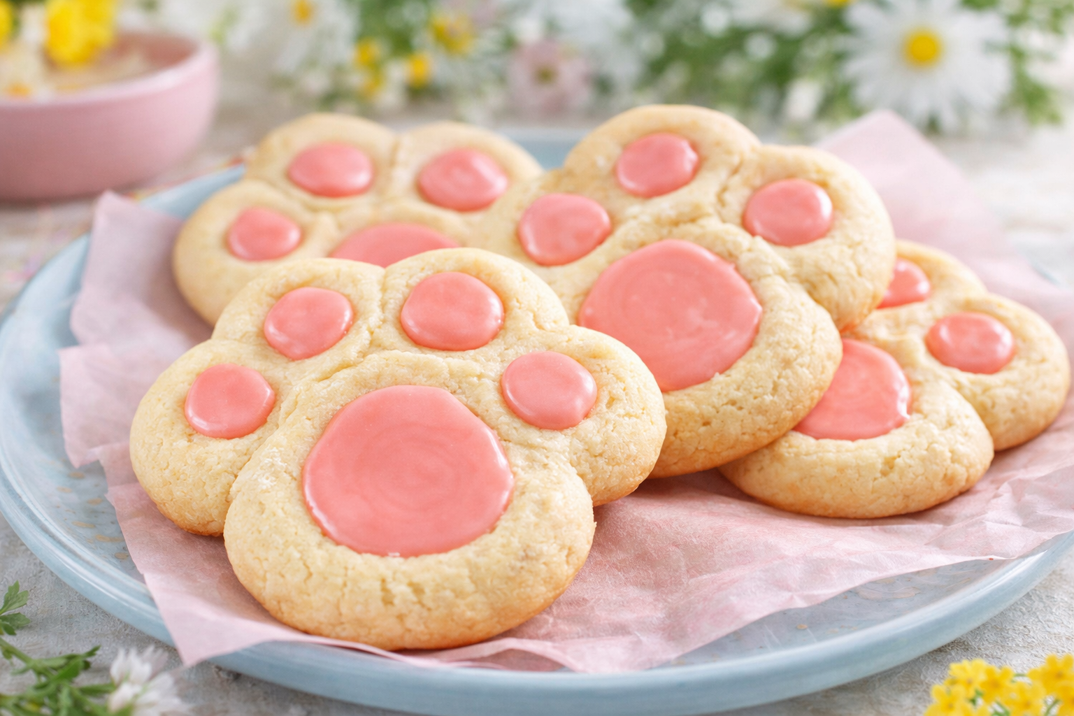 Easter Bunny Paw Print Cookies - 1 Thumbnail