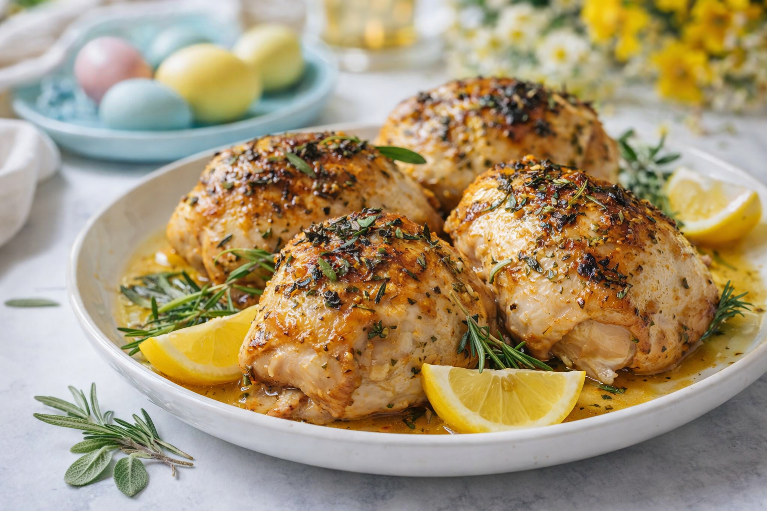 Easter Herb-Roasted Lemon Chicken - 1 Thumbnail