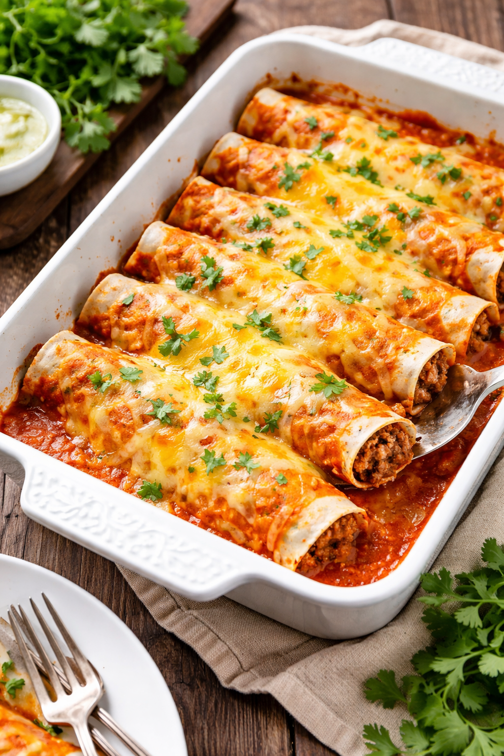 Easy 5 Ingredient Beef Enchiladas – Fast Dinner Without Pasta Thumbnail