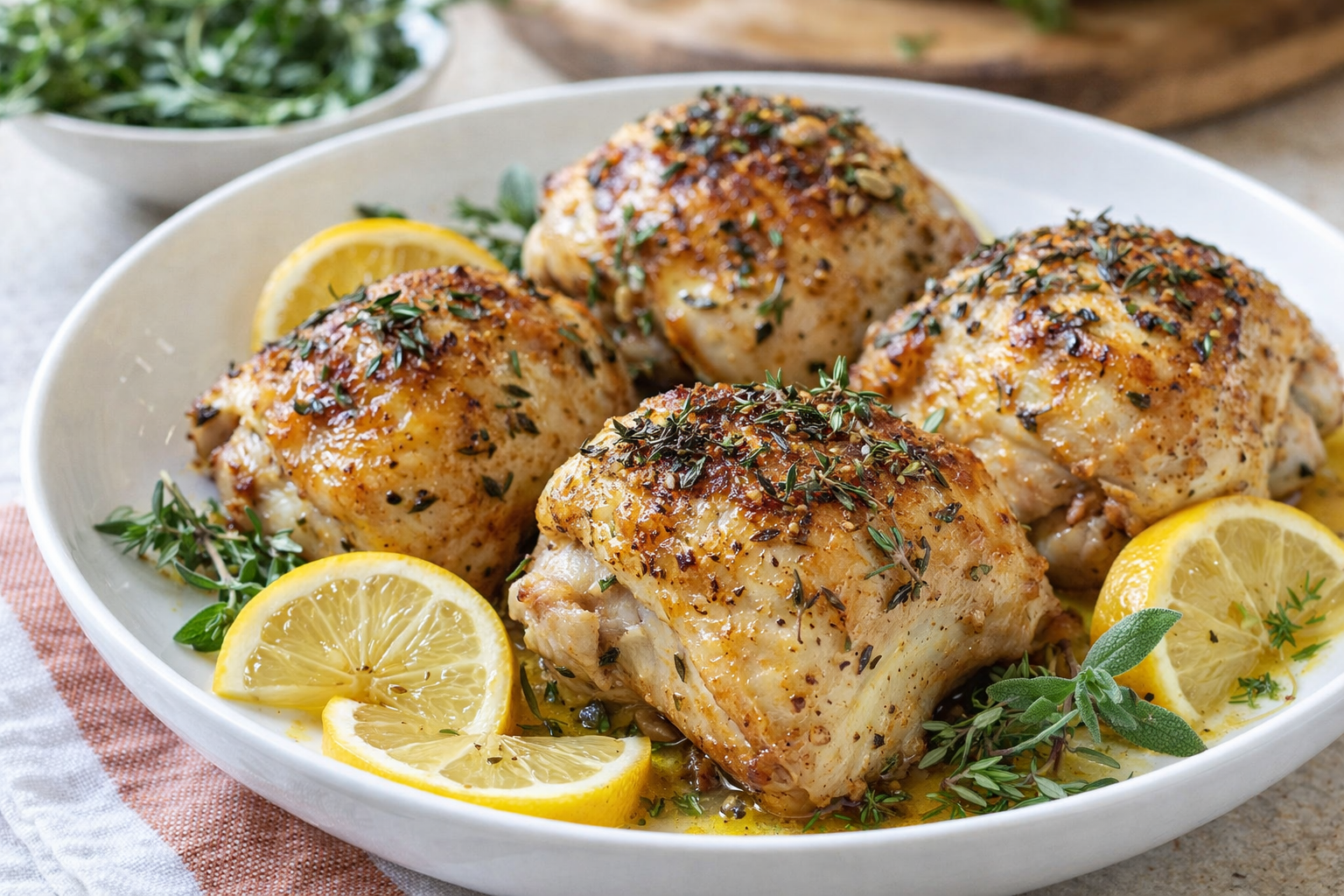 Herb-Roasted Lemon Chicken: A Healthy Easter Dinner Without Ham Thumbnail