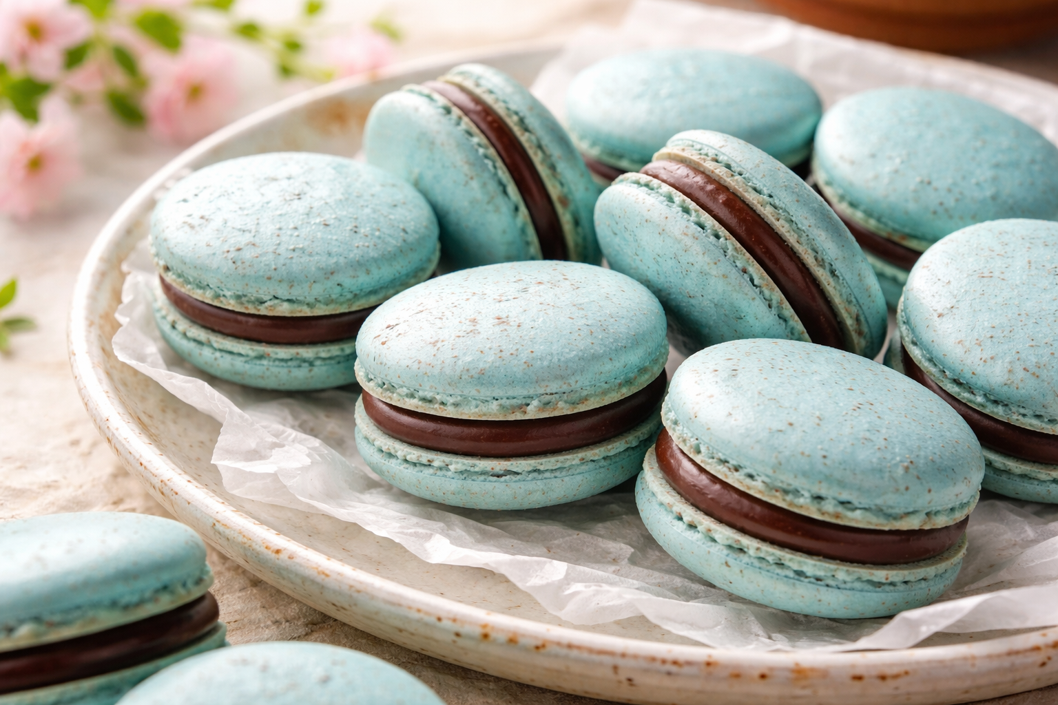 Speckled Robin’s Egg Macarons - 1 Thumbnail