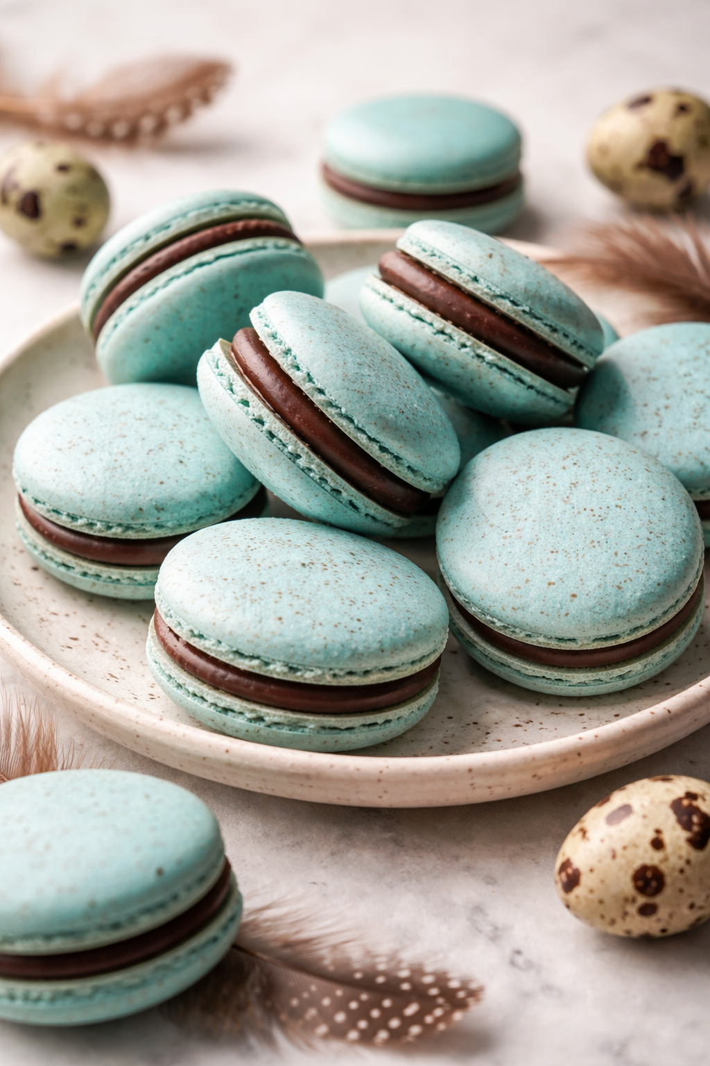 Speckled Robin’s Egg Macarons - 2 Thumbnail