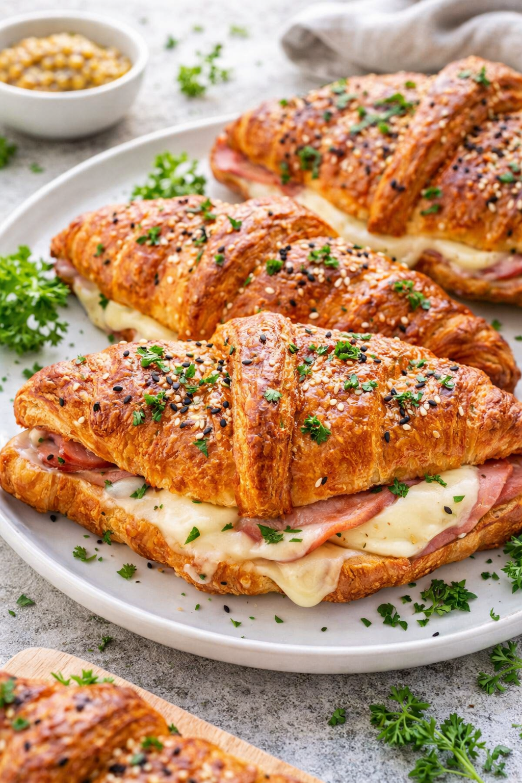 Baked Ham and Cheese Croissants - 2 Thumbnail
