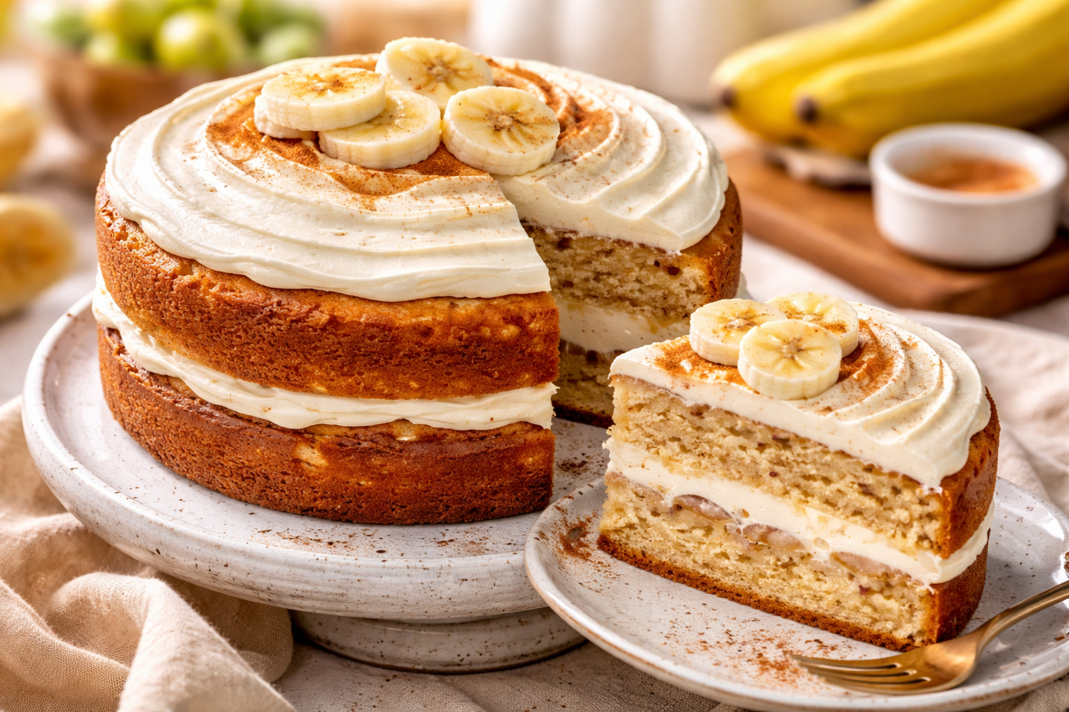 Banana Cream Cake - 1 Thumbnail