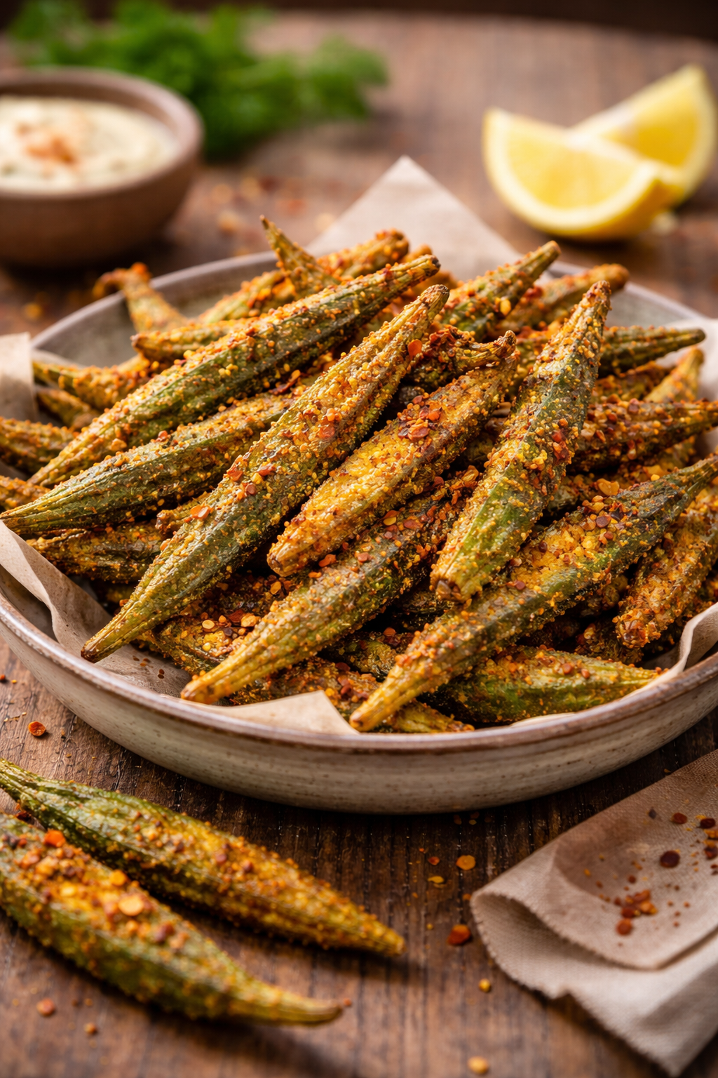 Best Crispy Baked Okra Fries – Easy Okra Side Dish Recipe Thumbnail