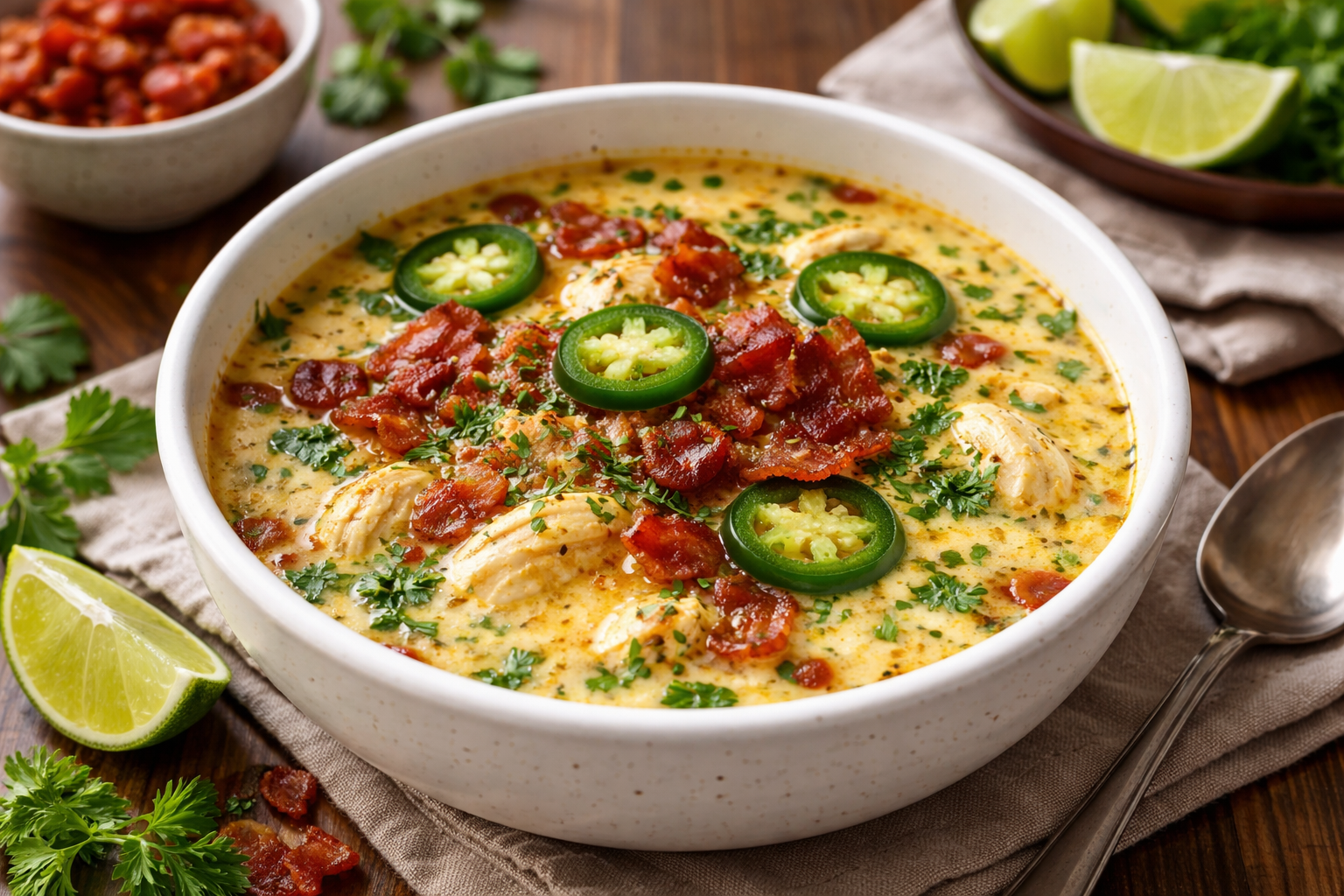 Creamy Jalapeño Popper Chicken Soup - 1 Thumbnail