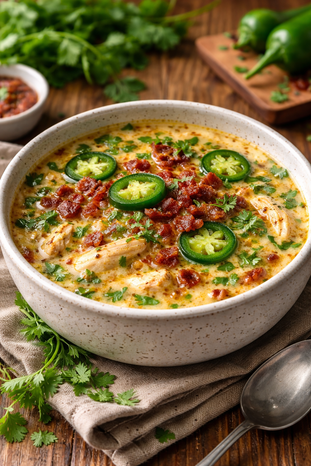 Creamy Jalapeño Popper Chicken Soup - 2 Thumbnail