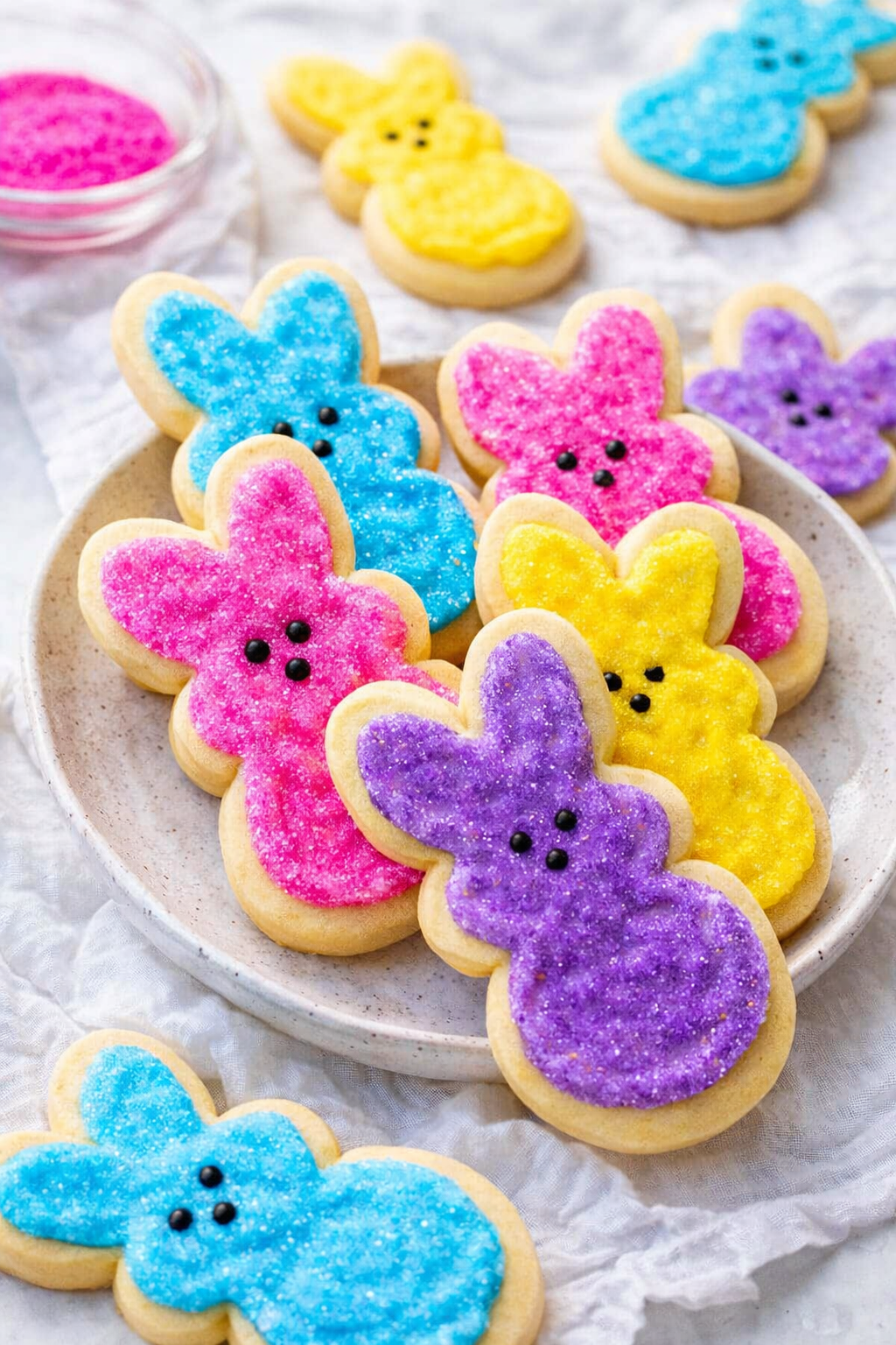 Easter Bunny Cut Out Sugar Cookies – Cute Bunny Cookies for Spring Thumbnail