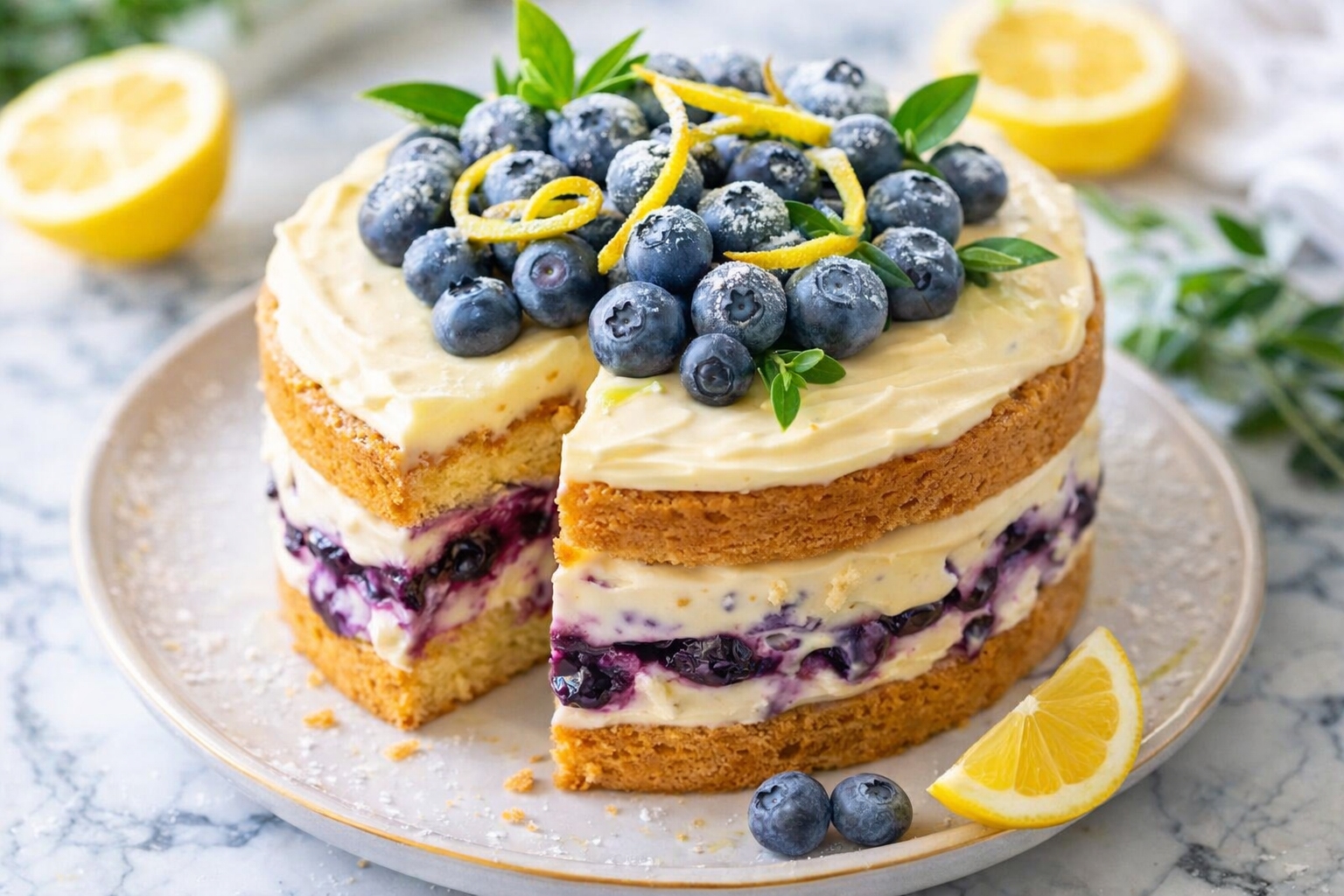 Lemon Blueberry Layer Cake - 1 Thumbnail