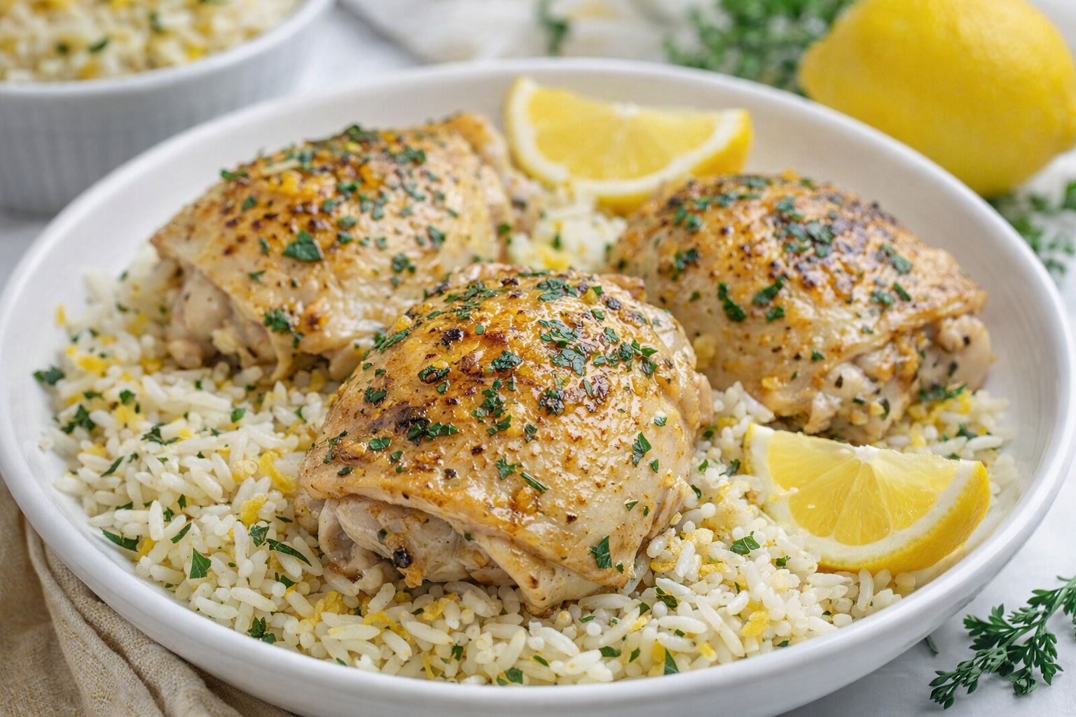 Lemon Herb Chicken and Rice - 1 Thumbnail