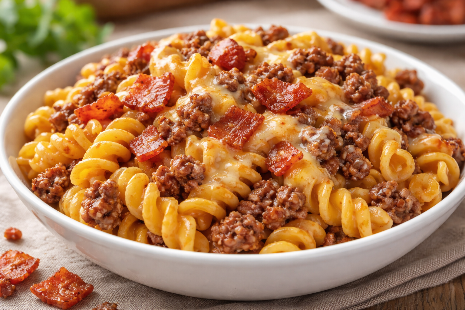 Loaded Bacon Cheeseburger Pasta – A Fun Homemade Dinner Idea Kids Love Thumbnail