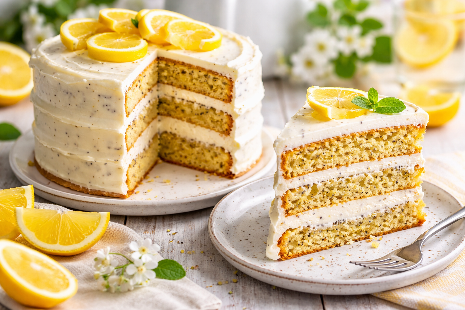 Moist Lemon Poppyseed Cake - 1 Thumbnail