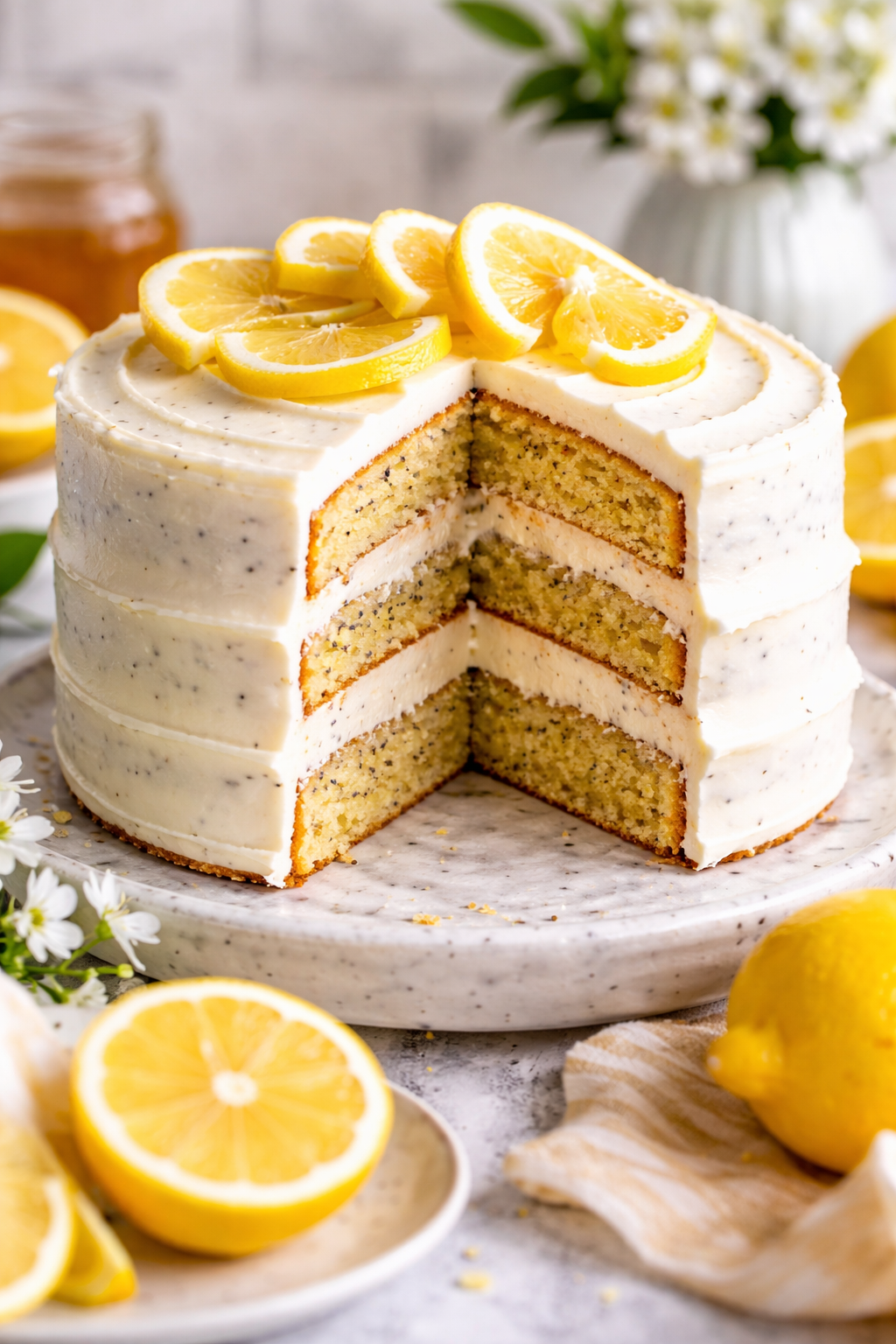 Moist Lemon Poppyseed Cake - 2 Thumbnail