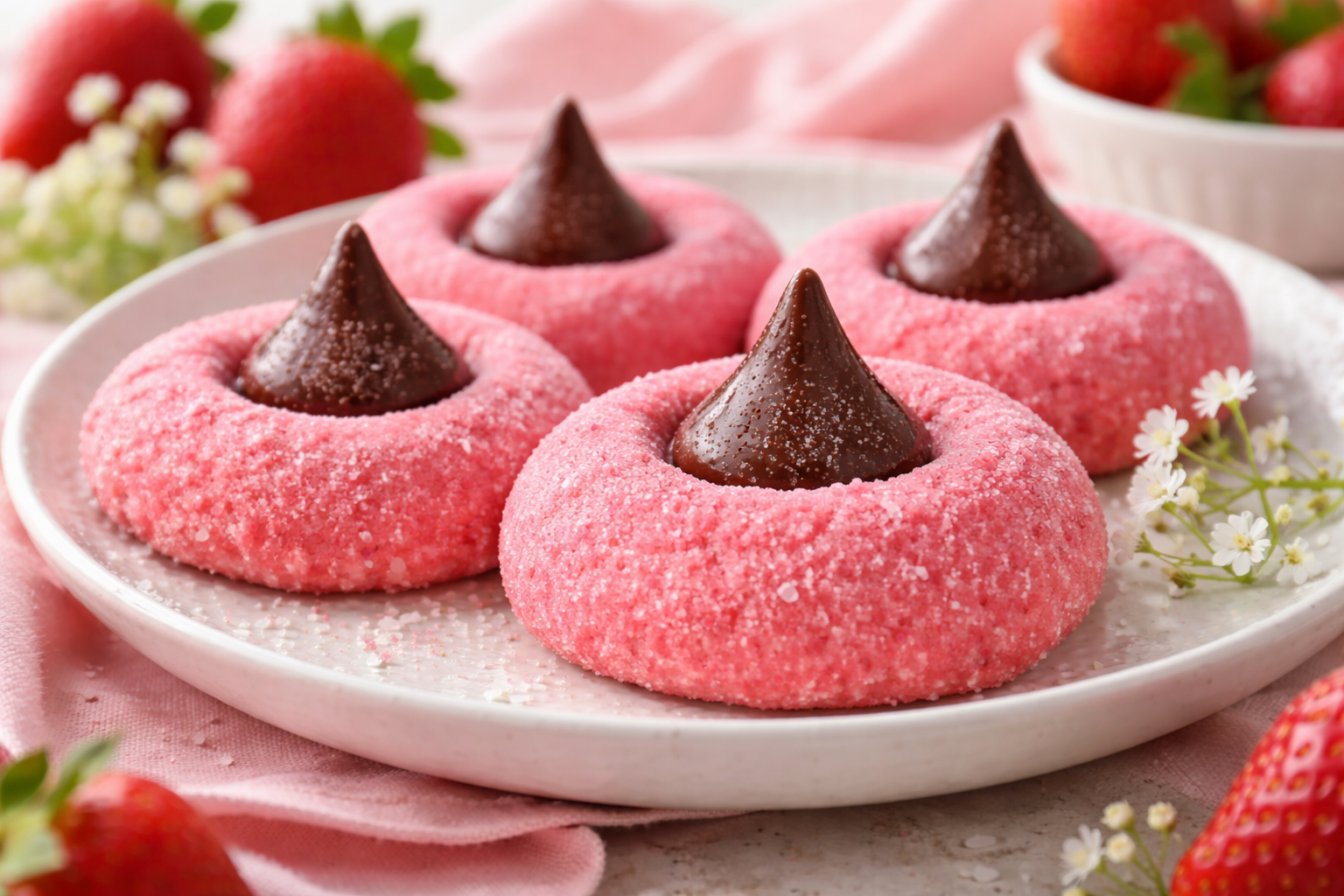 Strawberry Kiss Cookies - 1 Thumbnail