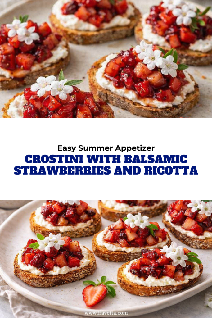 Crostini with Balsamic Strawberries and Ricotta - 3 Thumbnail