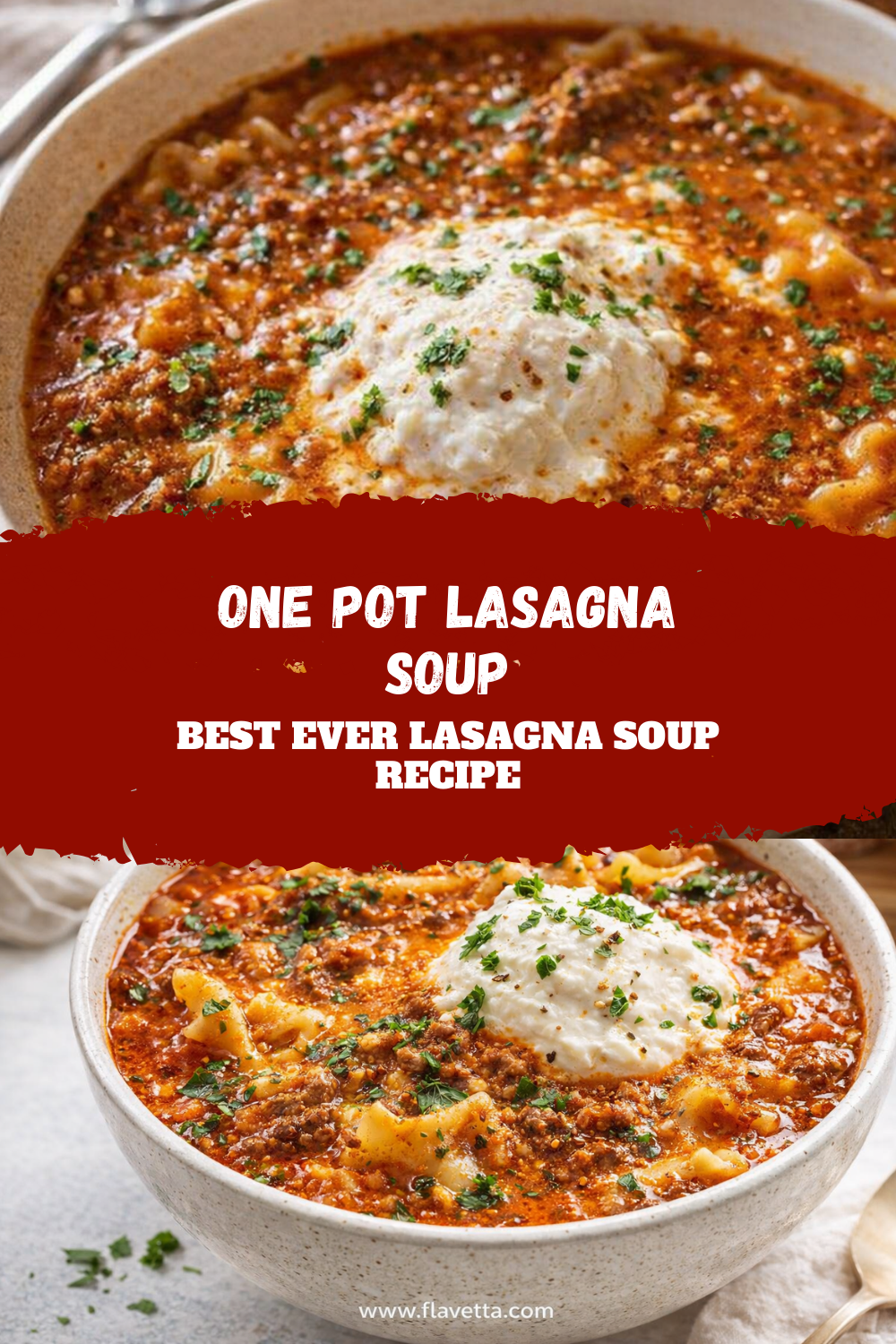 One Pot Lasagna Soup - 3 Thumbnail