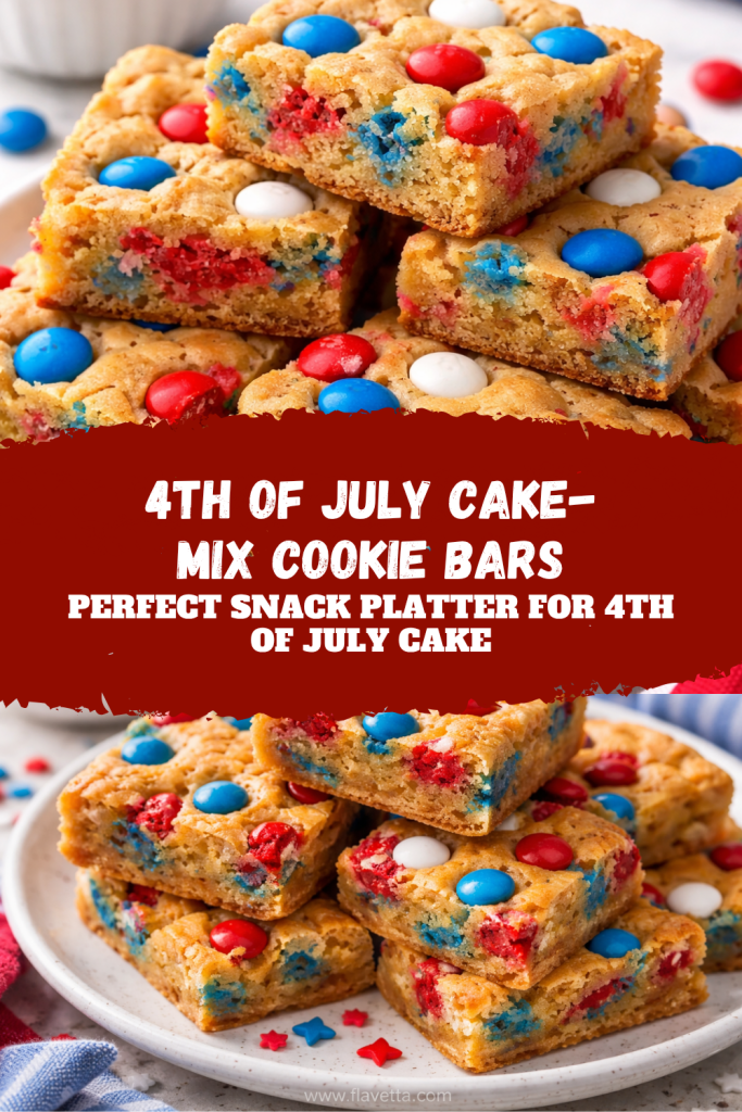4th of July Cake-Mix Cookie Bars - 3 Thumbnail