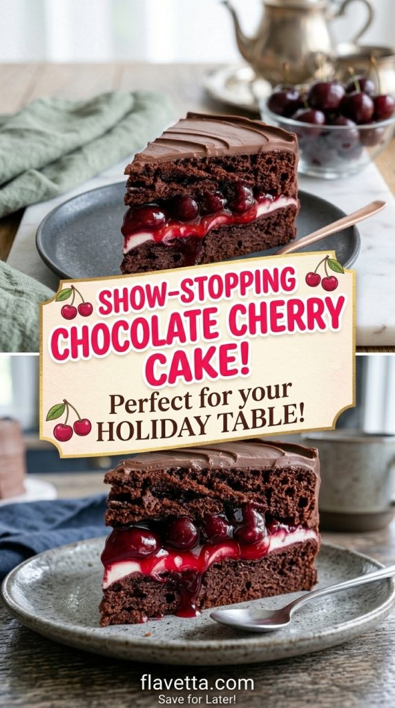 Chocolate Cake with Cherry Pie Filling - 3 Thumbnail