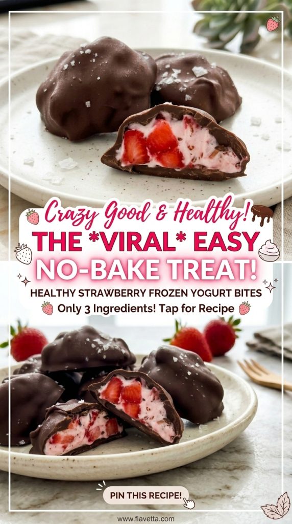 Chocolate Strawberry Frozen Yogurt Bites - 3 Thumbnail