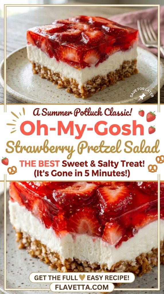 Classic Summer Strawberry Pretzel Salad - 3 Thumbnail