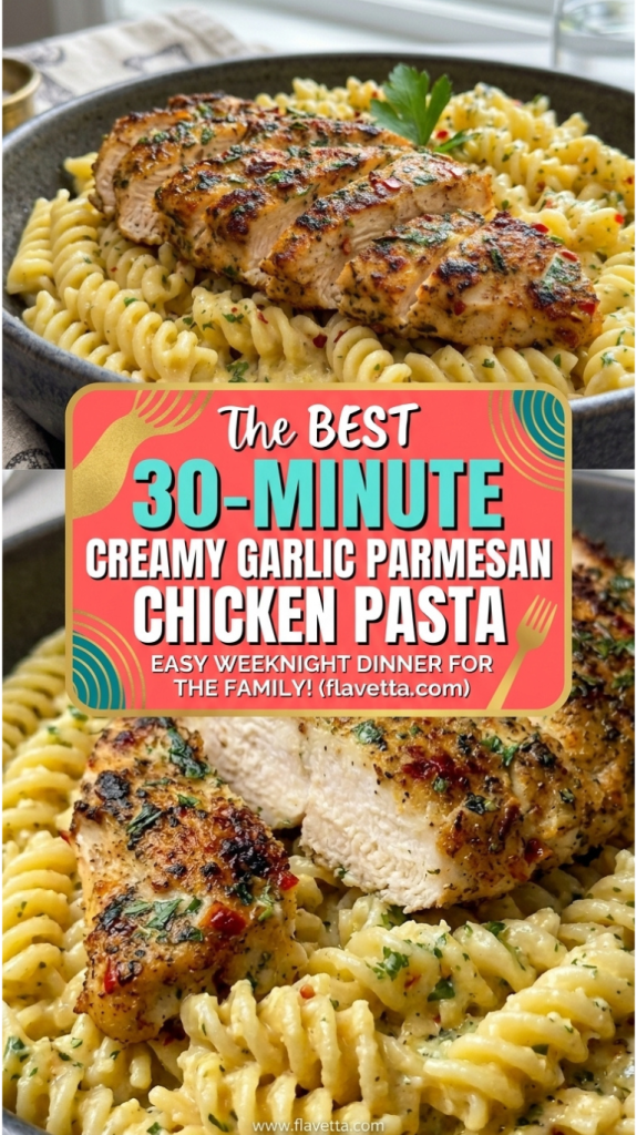 Creamy Garlic Parmesan Chicken Pasta - 3 Thumbnail